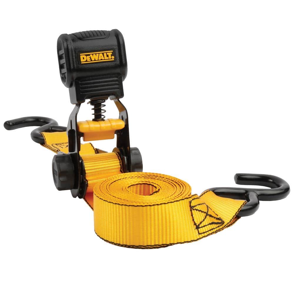 1.0 in. x 12 ft. Ratchet Tie-Down Straps 1500 lbs. Break Strength (4-Pack) - Hercitys