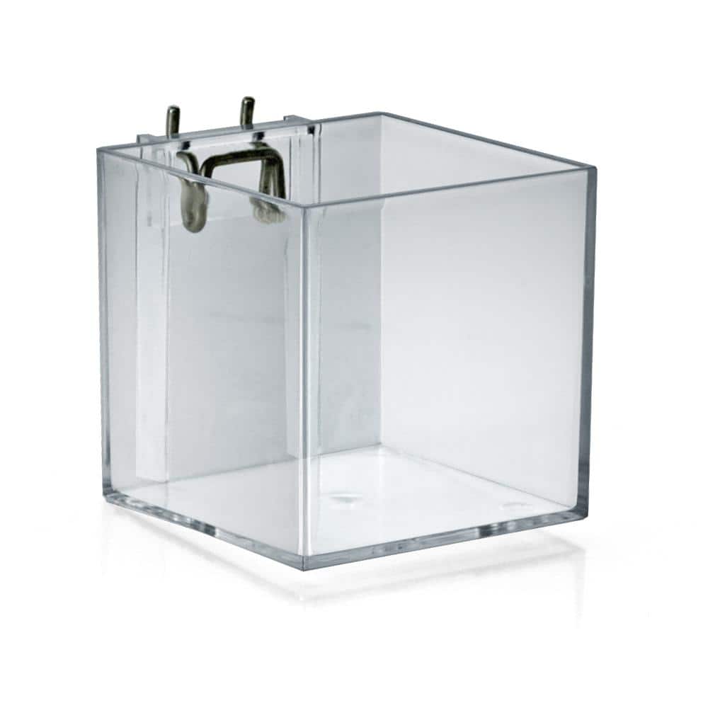 4 in. Cube Bin for Pegboard or Slatwall - Hercitys