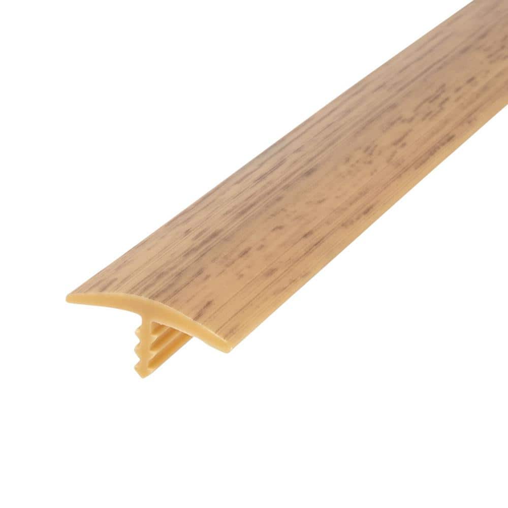 3/4 in. White Oak Flexible Polyethylene Center Barb Hobbyist Pack Bumper Tee Moulding Edging 25 ft. long Coil - Hercitys