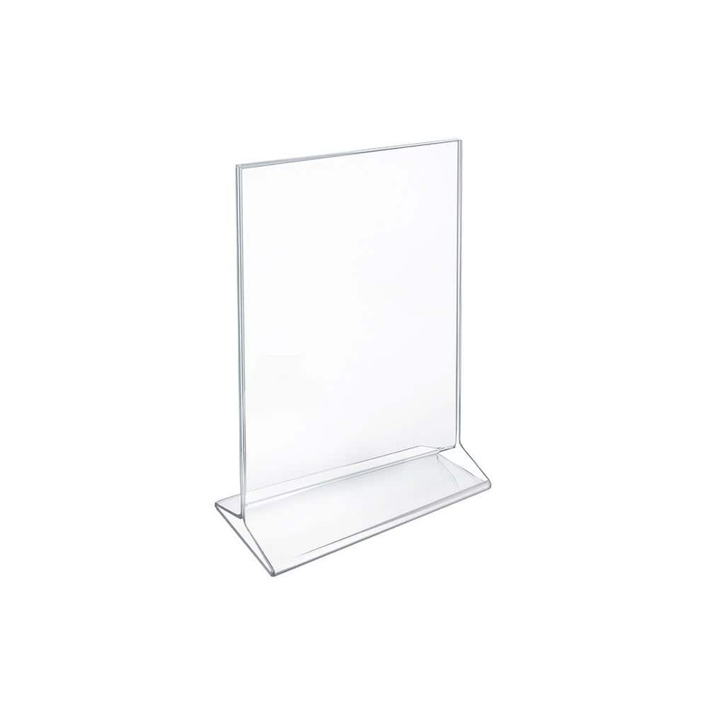5.5 in. x 8.5 in. Vertical Top Load Acrylic Sign Holder - Hercitys