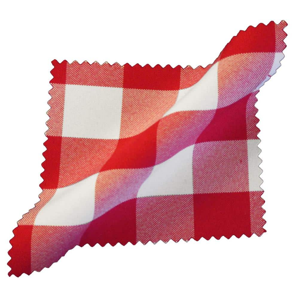 18 in. x 18 in. White and Red Gingham Checkered Napkins (Pack of 10) - Hercitys