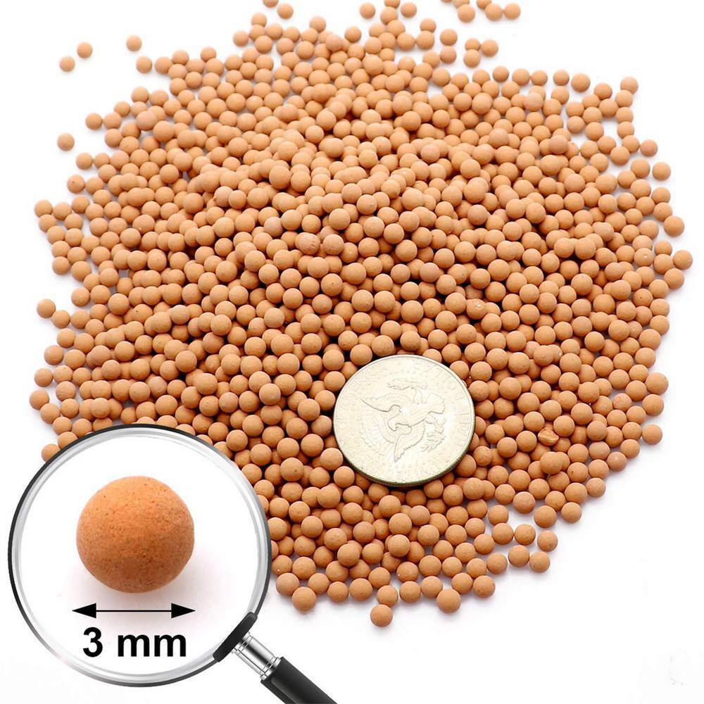 0.1 cu. ft. River Rocks 2.2 lbs. 0.12 in.-0.19 in. Size Orange Extra Small Pea Pebbles - Hercitys