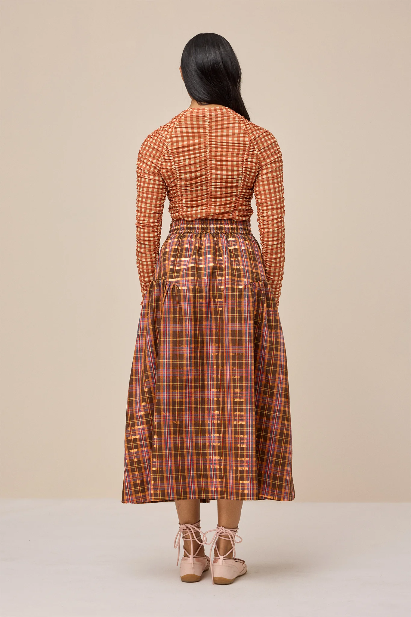 MATILDA SKIRT - PICKET FENCE PLAID - Hercitys