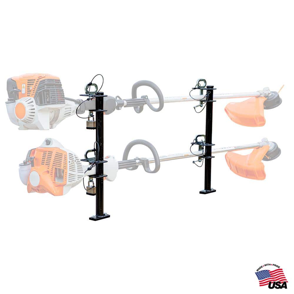 2-Position Trimmer Edger Rack Holder Open Landscape Trailer - Hercitys