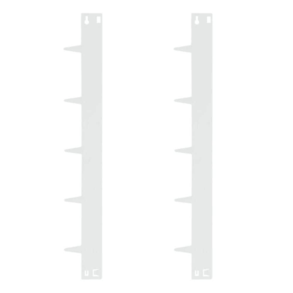 42 in. x 5 in. x 0.2 in. White Steel Landscape Edging with Rust-Resistant and Waterproof Metal Border (2-Piece) - Hercitys