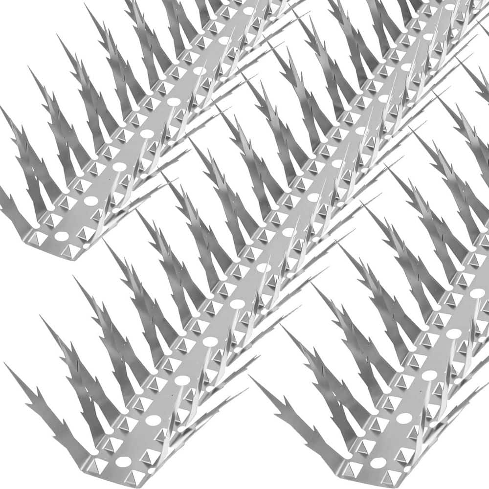 10 ft. Stainless Steel Bird Spikes for Outdoor Use Pigeon Deterrent - Hercitys
