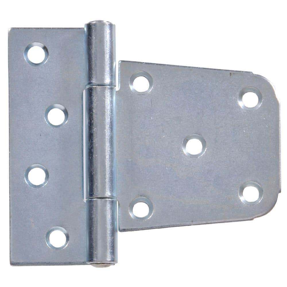 3-1/2 in. Heavy Duty T-Hinge in Zinc-Plated for 2 x 4 or 4 x 4 Post Applications (5-Pack) - Hercitys