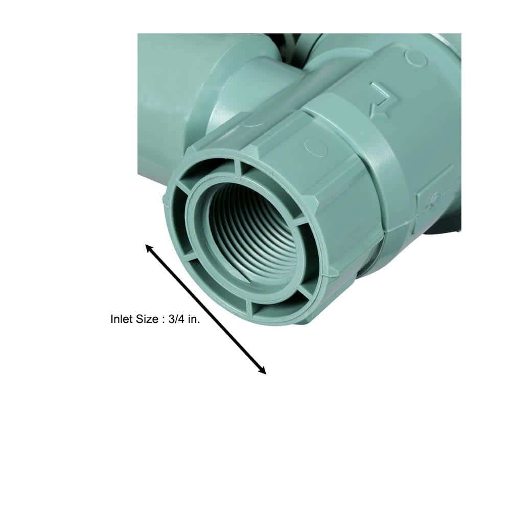 3/4 in. Plastic FPT Automatic Anti-Siphon Zone Valve - Hercitys