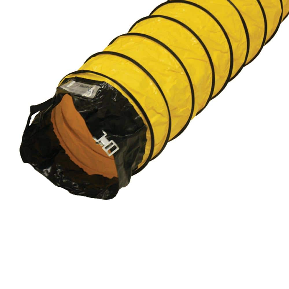 12 in. D x 25 ft. Coil Flexible Ducting Air Ventilator Yellow - Hercitys