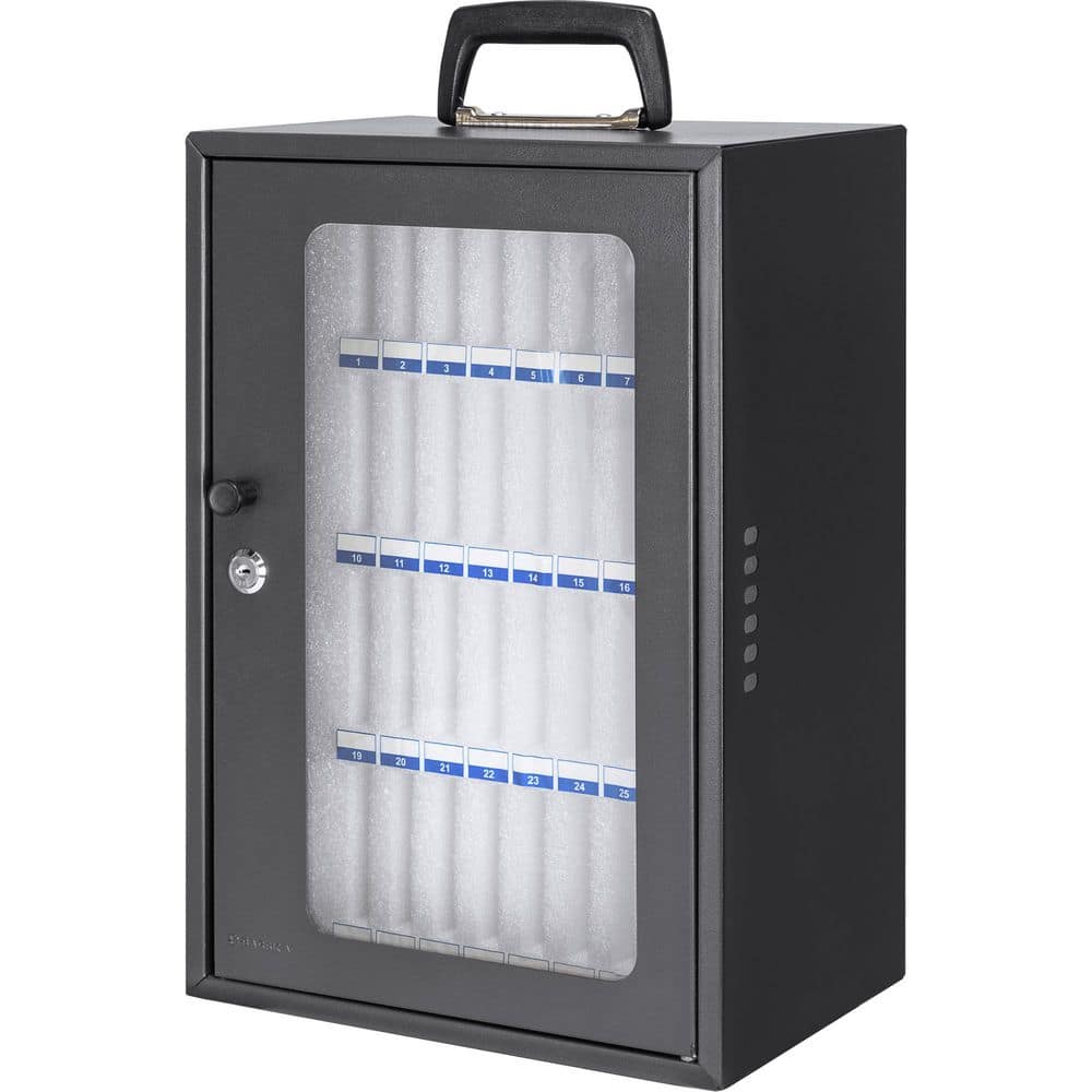 36-Capacity Smartphone Lock Box with Key Lock and Carry Handle - Hercitys