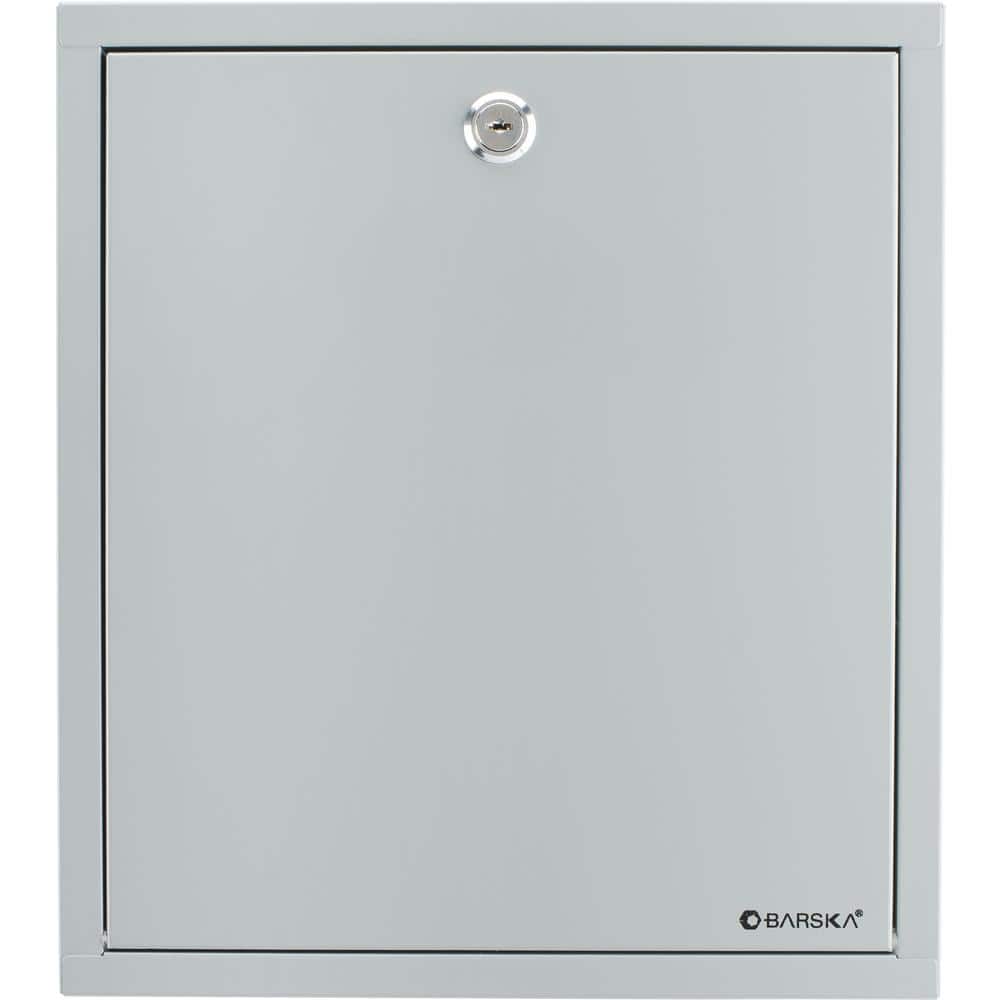 0.3 cu. ft. Steel Large Multi-Purpose Safe Drop Box, Gray - Hercitys