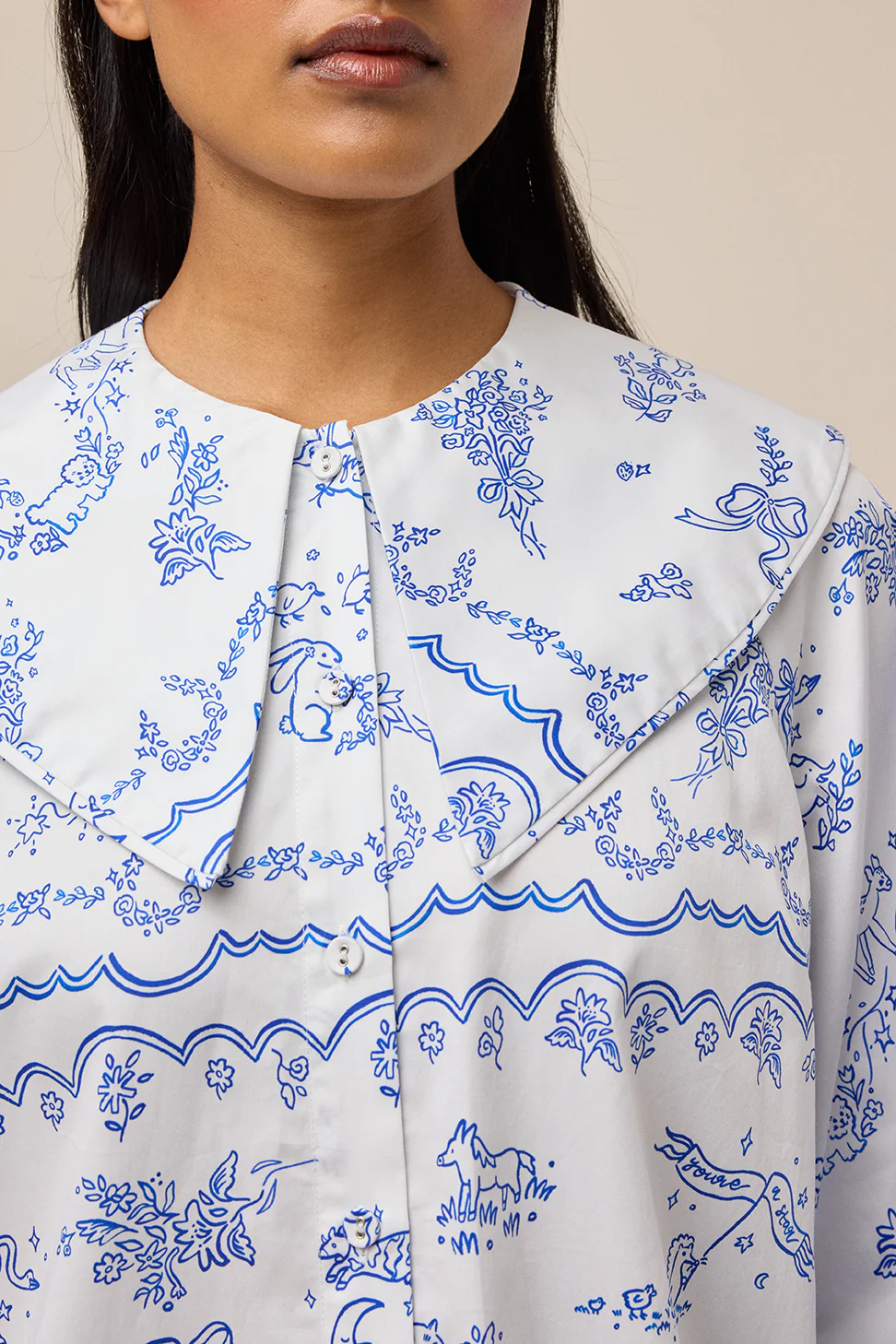 LULLABY BLOUSE - TOILE DE JOUY - Hercitys