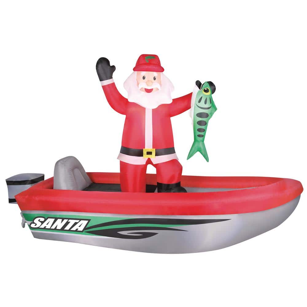 10 ft. Inflatable Fishing Santa - Hercitys