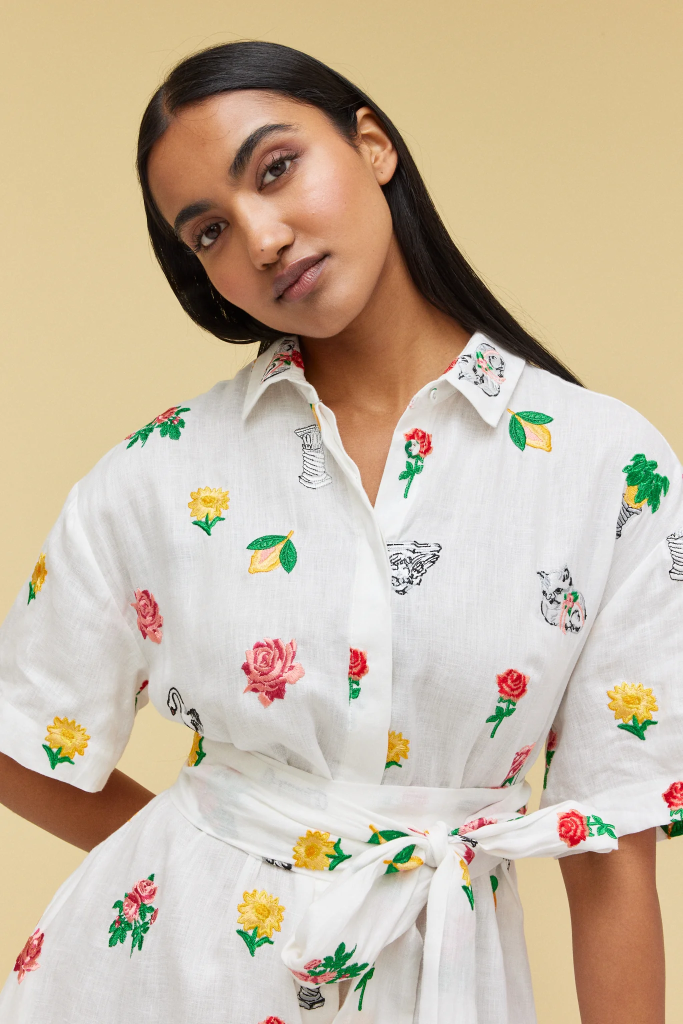 ALFRESCO DRESS - SUBURBIA EMBROIDERY - Hercitys