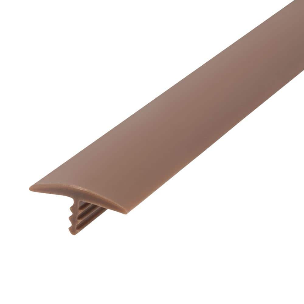 1 in. Tan Flexible Polyethylene Center Barb Hobbyist Pack Bumper Tee Moulding Edging 25 foot long Coil - Hercitys