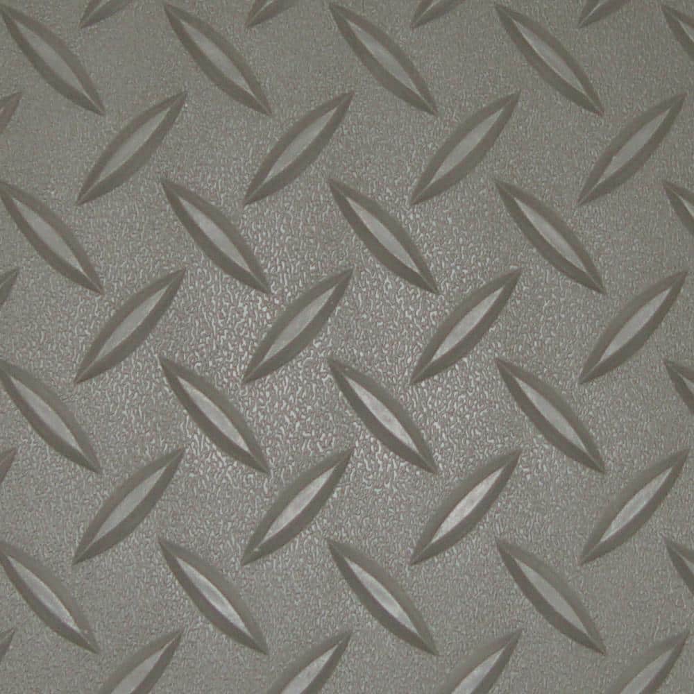 5 ft. x 7.5 ft. Pewter Textured Vinyl Motorcycle Mat - Hercitys