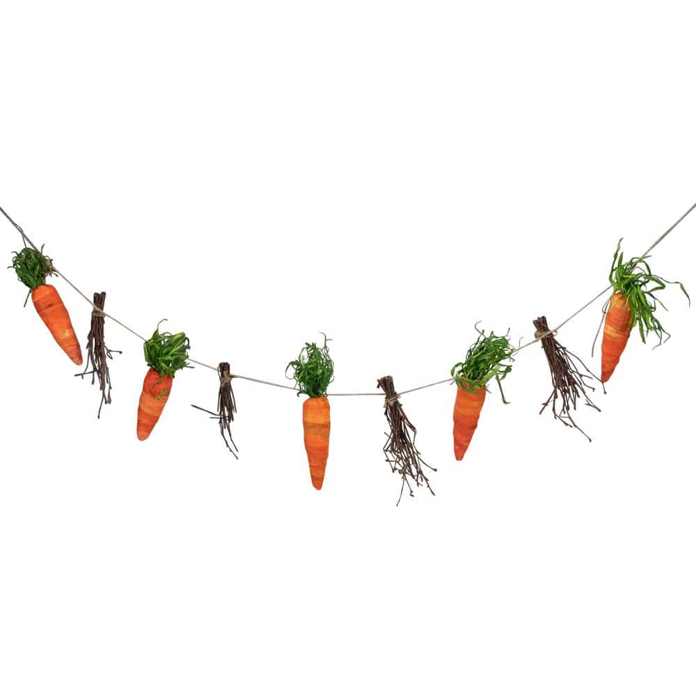 3.25 ft. Carrots and Twigs Artificial Easter Garland - Hercitys