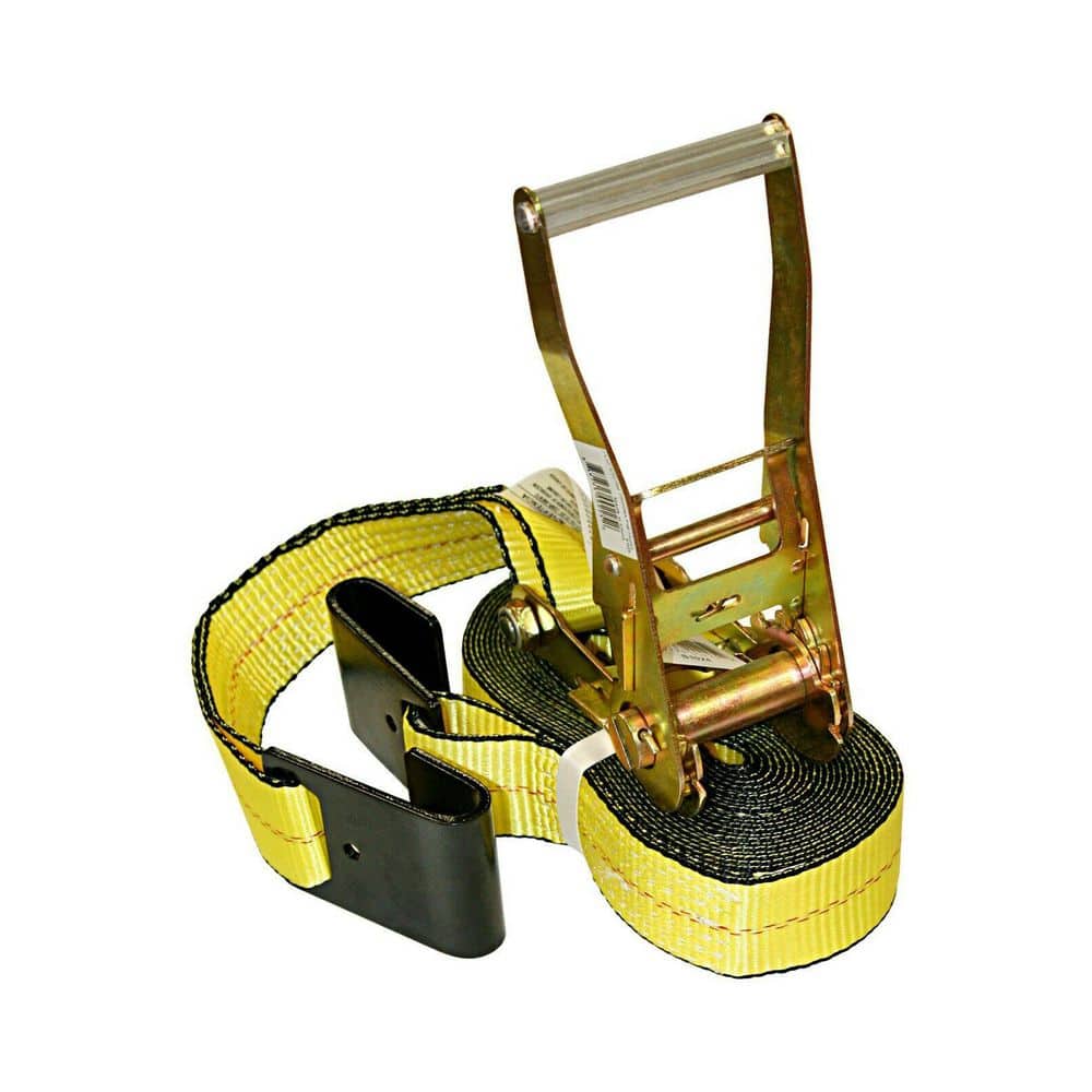 2 in. x 30 ft. Ratchet Tiedown Strap with Flat Hook - Hercitys