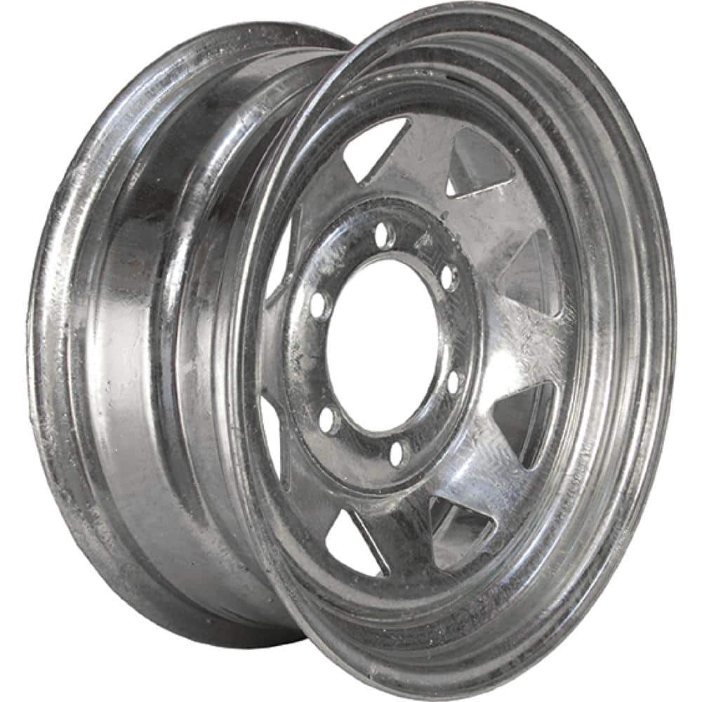 2830 lb. Load Capacity Galvanized Eight Spoke Steel Wheel Rim - Hercitys