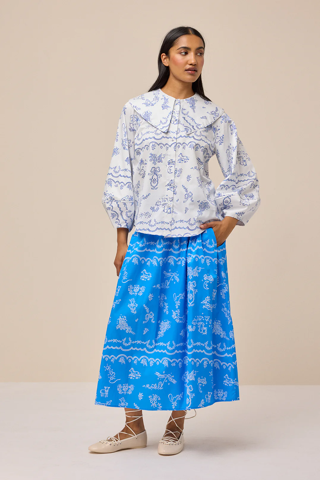 LULLABY BLOUSE - TOILE DE JOUY - Hercitys