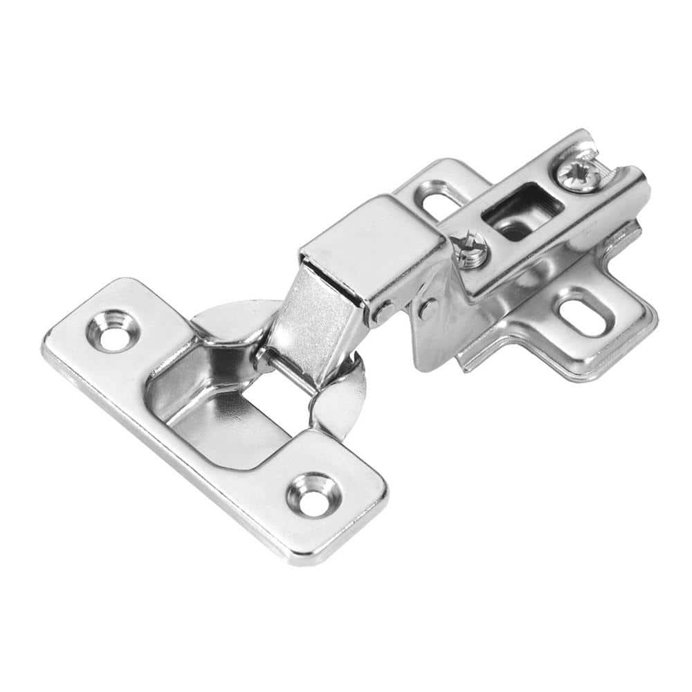 4-1/2 in. x 1-1/2 in. Bright Nickel 105 Degree Opening Euro Inset Hinge - Hercitys