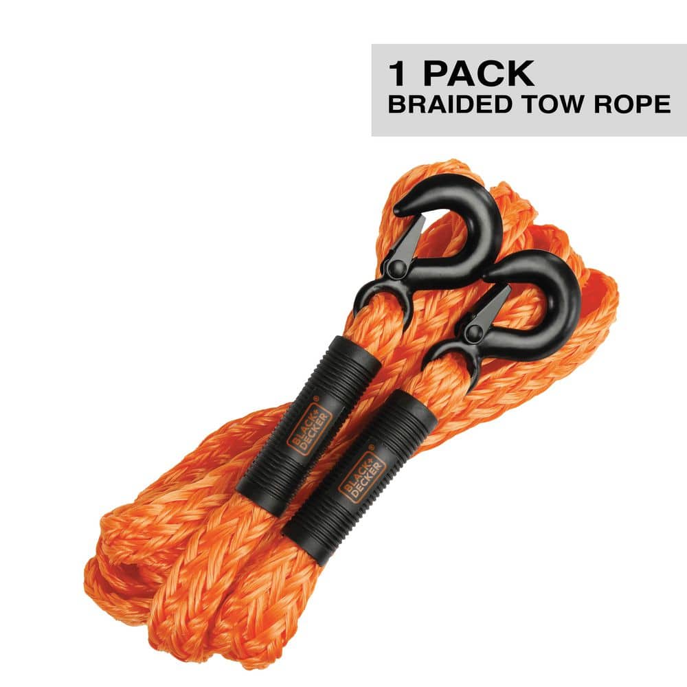 1.25 in. x 14 ft. Tow Rope with Clip Hooks and 4,500 lbs. Break Strength - Hercitys
