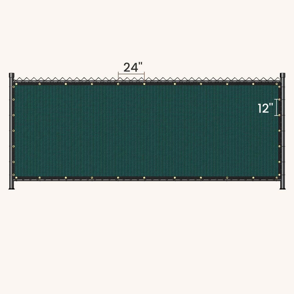 4 x 50 ft. Dark Green Privacy Screen Fence - Hercitys