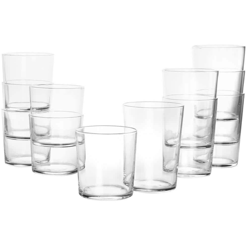 12-Piece Bowey Double Old Fashion and Highball Glassware Set - Hercitys