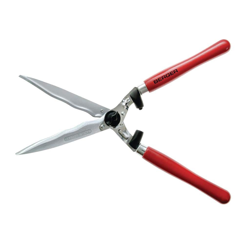 24 in. x 12 in. Hedge Wavy Blade Shear, Wood Handles - Hercitys