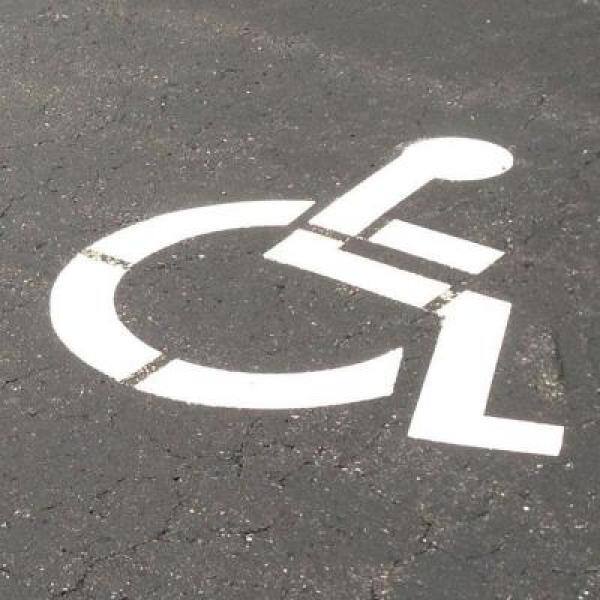 18 in. One Part Handicap Stencil - Hercitys