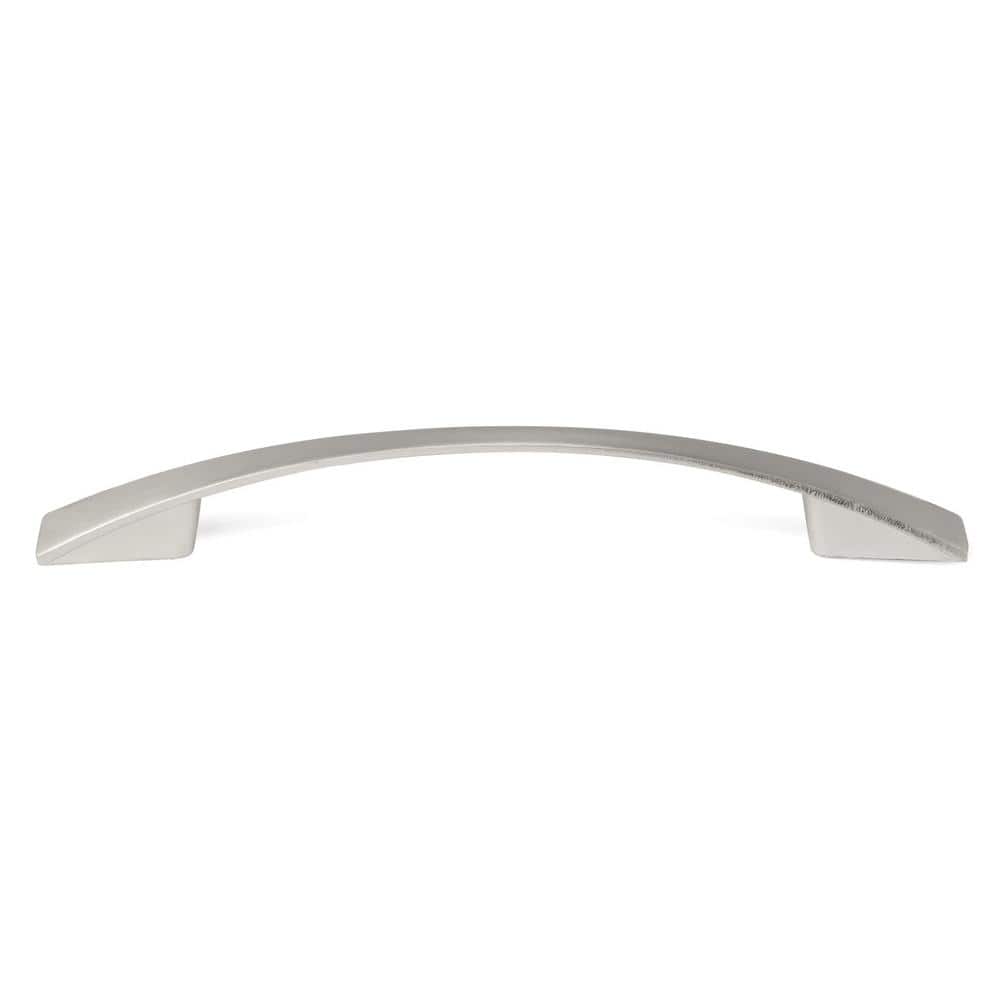 (10-Pack) Bromont Collection 3 3/4 in. (96 mm) Modern Brushed Nickel Cabinet Arch Pull - Hercitys