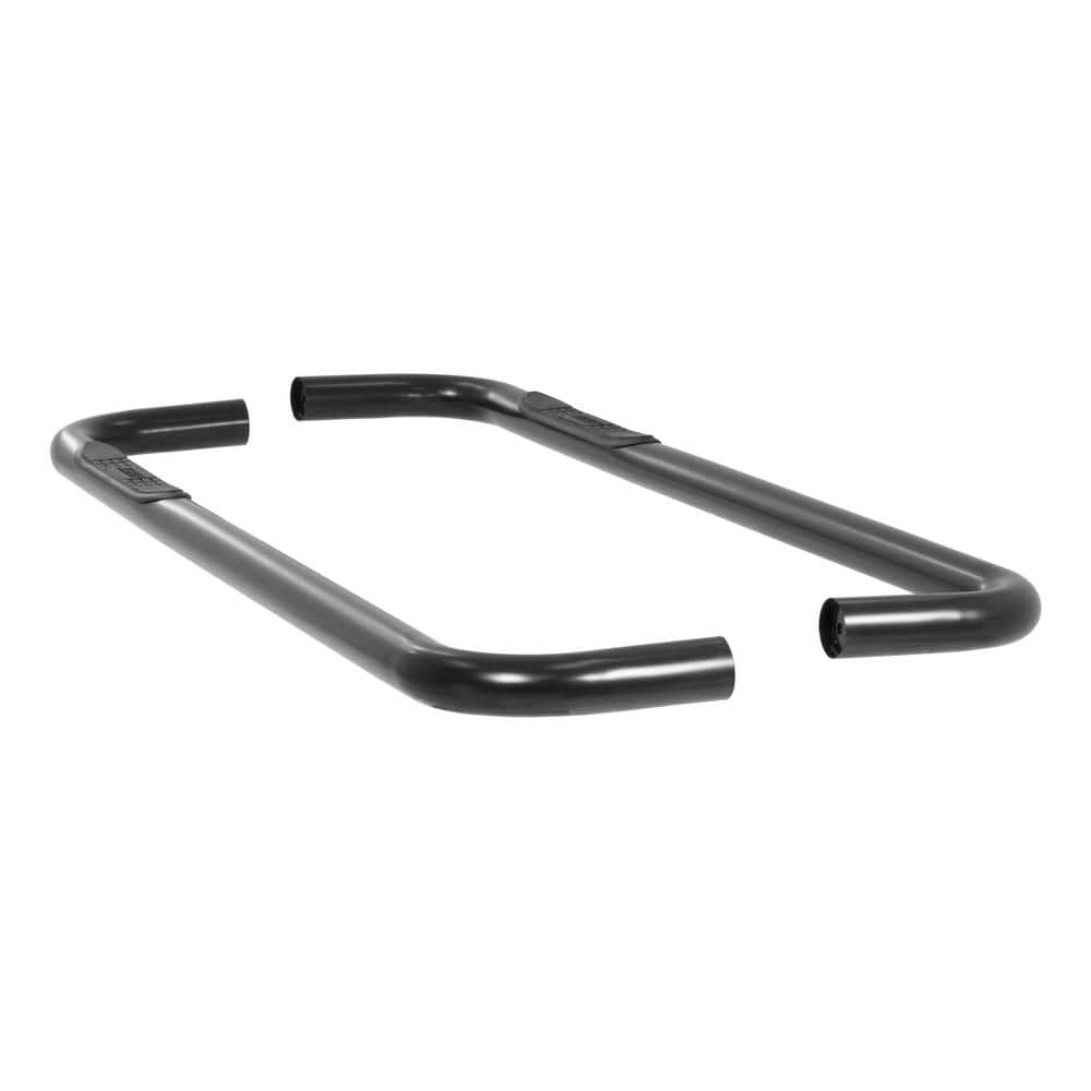 3-Inch Round Black Steel Nerf Bars, No-Drill, Select Chevrolet, GMC C, K - Hercitys