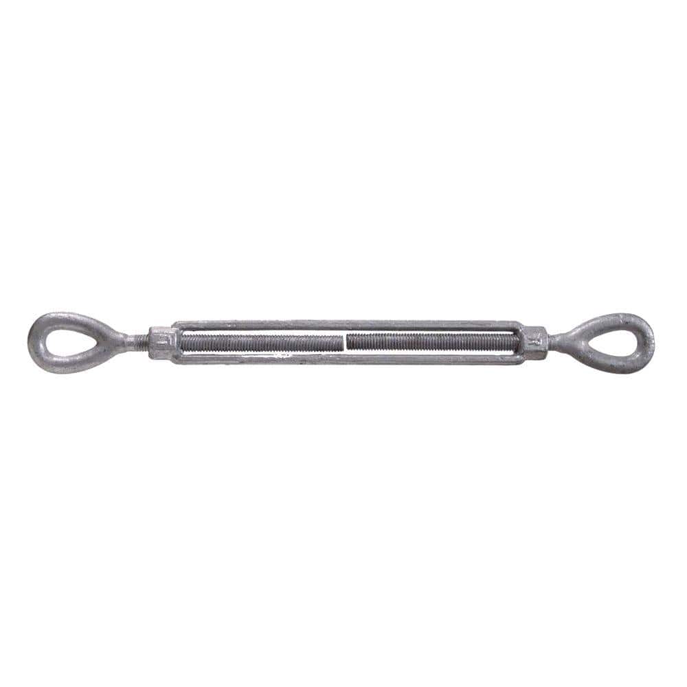 5/8-11 x 32-9/16 in. Eye and Eye Turnbuckle in Forged Steel with Hot-Dipped Galvanized (1-Pack) - Hercitys