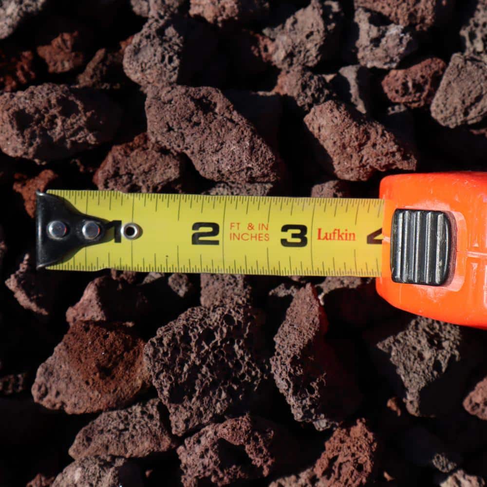 0.33 cu. ft. 30 lbs. 1/2 in. to 1 in. Burgundy Decorative Lava Rock - Hercitys