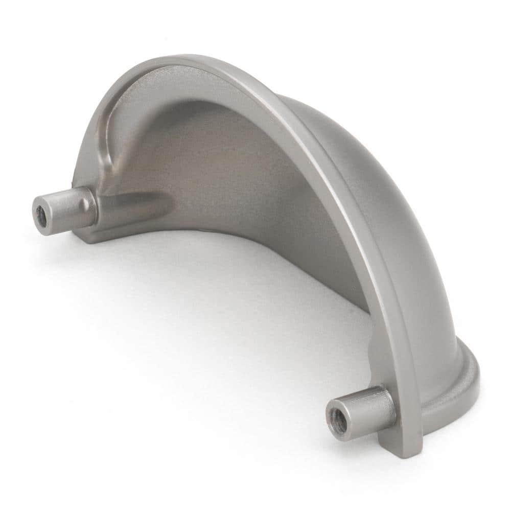 3 in. (76.2 mm) Center-to-Center Graphite Classic Bin Cup Pulls (10-Pack ) - Hercitys