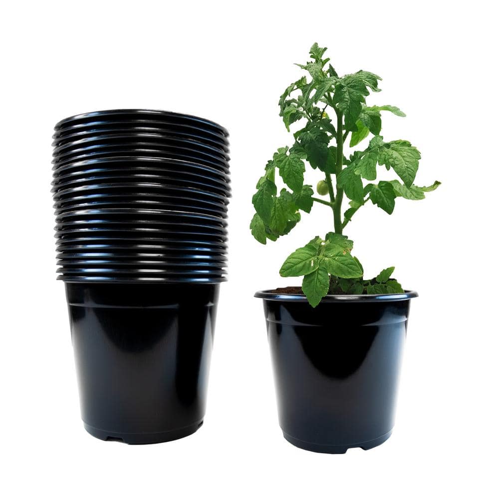 1 Gal. plastic Nursery Pots (20-Pack) - Hercitys