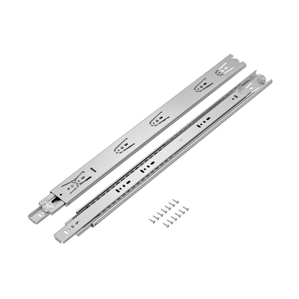 (Pair) 20 in. (500 mm) Stainless Steel Full Extension Side Mount Ball Bearing Drawer Slides - Hercitys