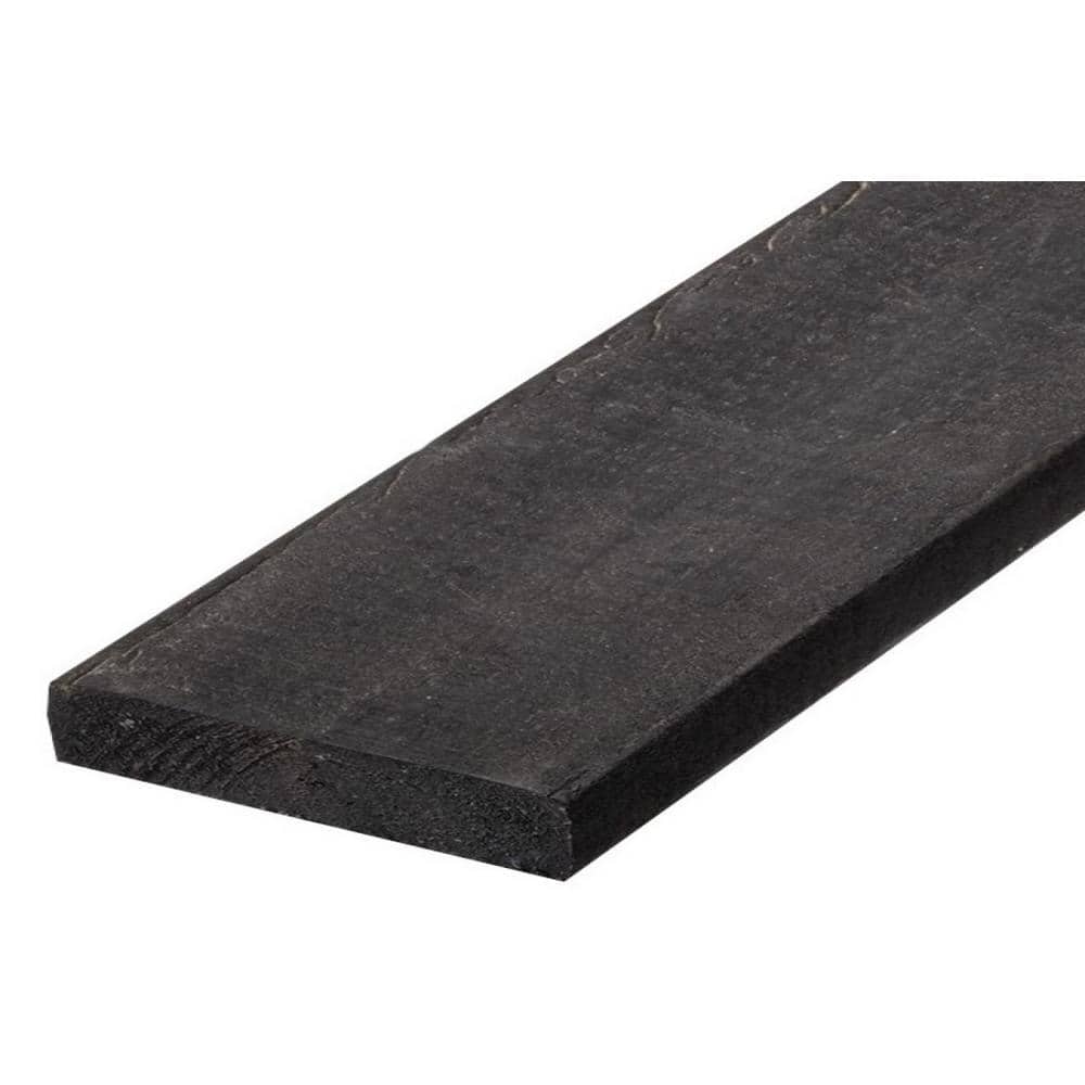 2 in. x 10 in. x 8 ft. Black Recycled Plastic Edging Lumber G-Grade (2 Per Box) - Hercitys