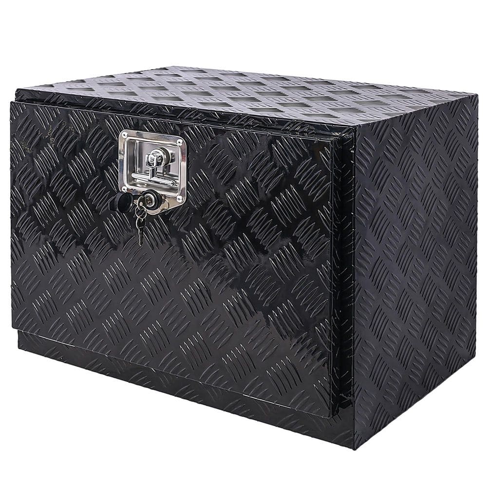 31 Gal. Black Aluminum Deck Box - Hercitys