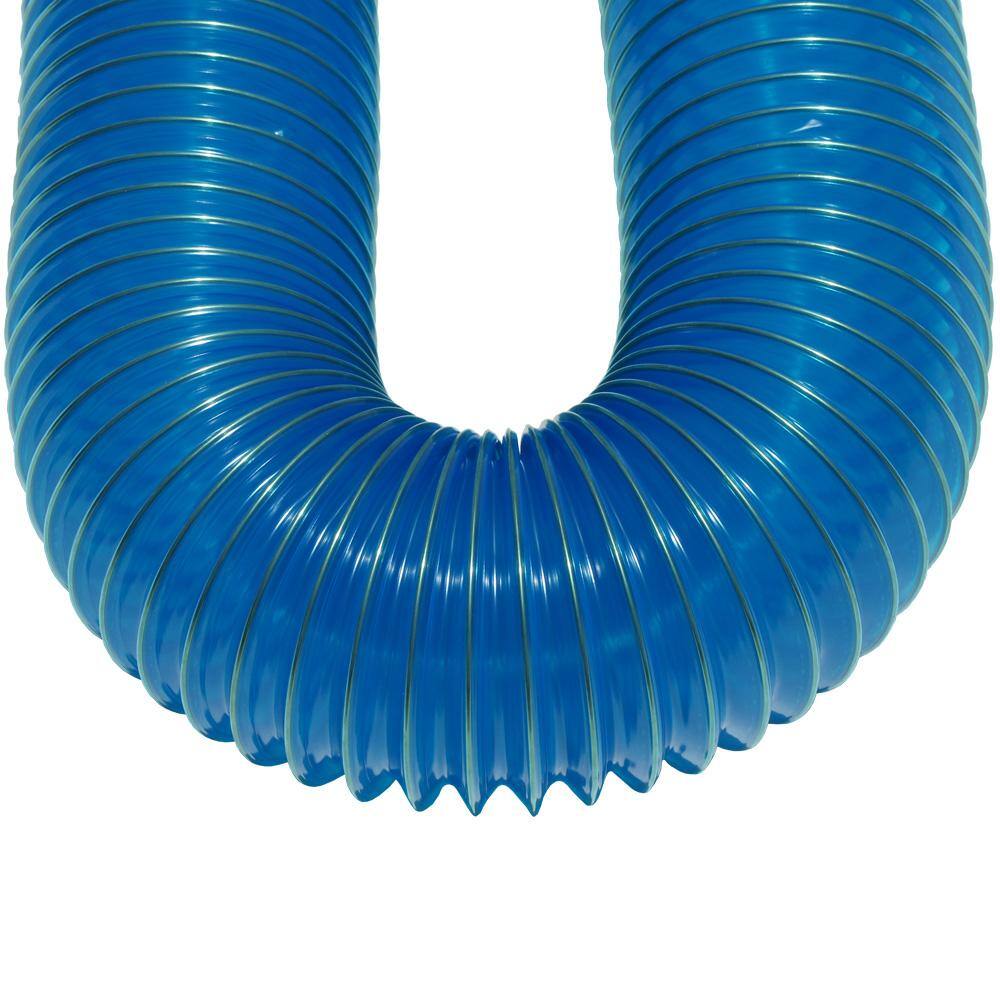 1.5 in. D x 12 ft. PVC Flexduct Coil Flexible Ducting in Blue - Hercitys
