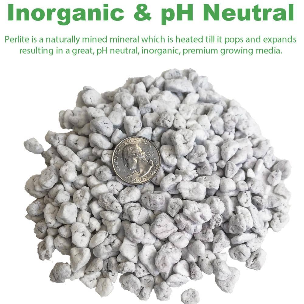 2 cu. ft. Perlite Coarse and Chunky Grade 59.8 Qt./56 L/15 Gal./7.26 Kg - Hercitys