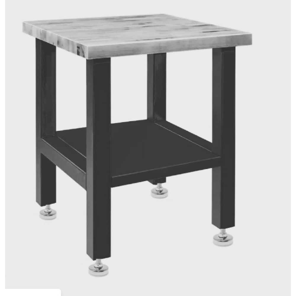 (100-Pack) Titan Nickel-White Hex Base 5/16-18 Thread x 1-1/2 in. L Stem Furniture Replacement Leveler with Insert - Hercitys