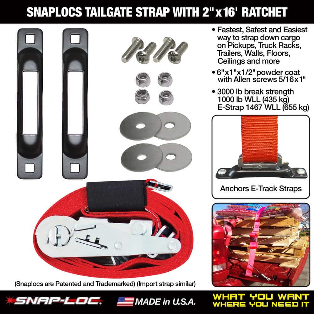 16 ft. x 2 in. Tailgate Strap with Ratchet - Hercitys