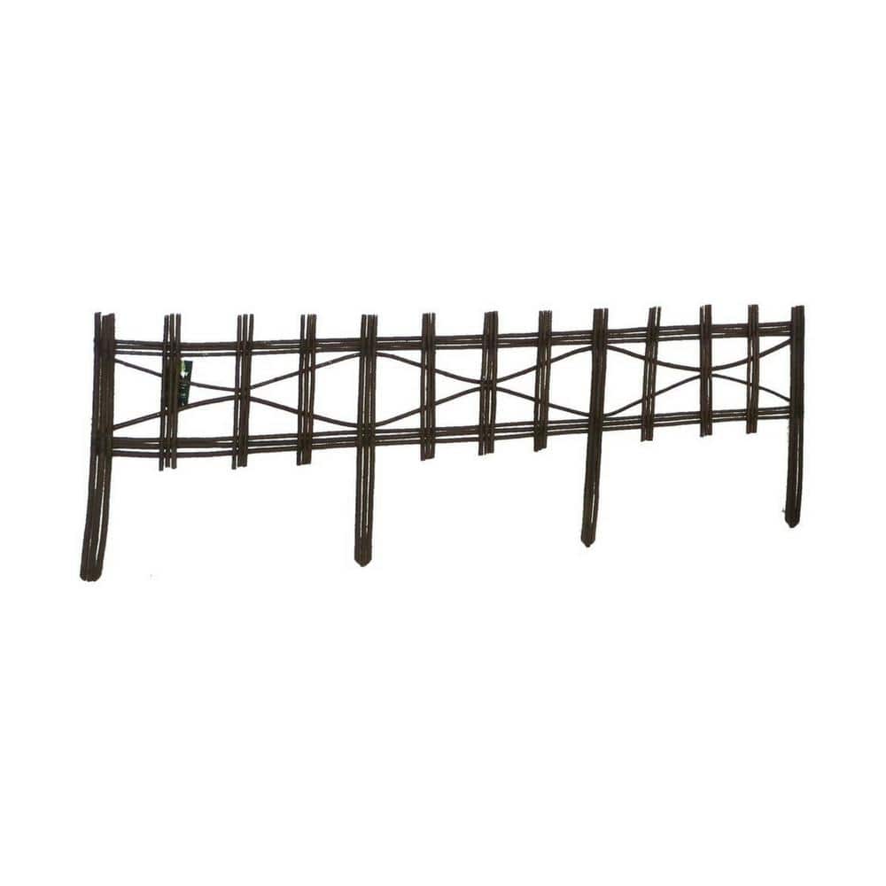4 ft. Picket Fence Style Willow Edging - Hercitys