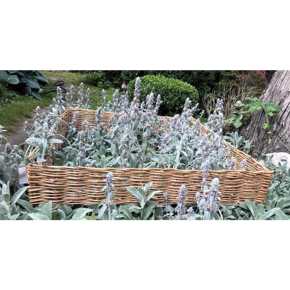 48 in. x 14 in. x 1 in. Carbonized Tan Woven Willow Edging - Hercitys