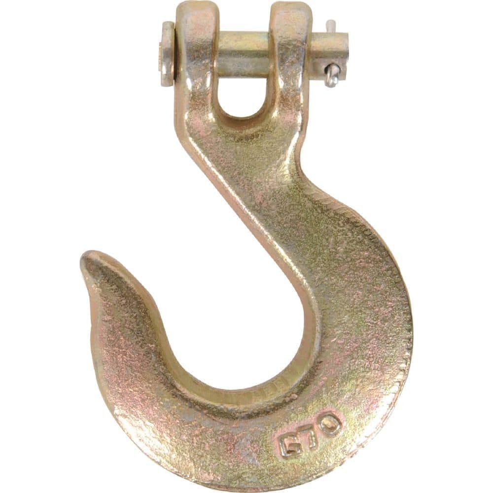 5/16 in. Zinc and Yellow Dichromate Plated Forged Steel Chain Hook (3-Pack) - Hercitys