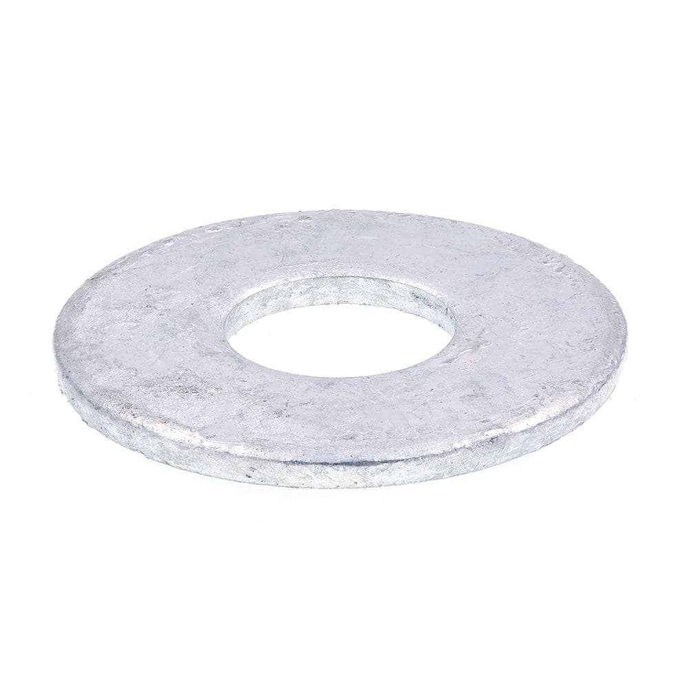 3/4 in. x 2 in. O.D. Hot Dip Galvanized Steel USS Flat Washers (10-Pack) - Hercitys
