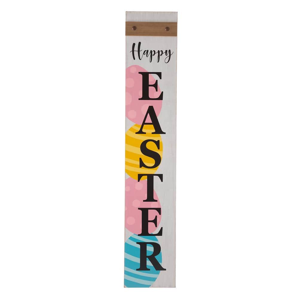 42 in. H Wooden in. Happy Easter Porch Sign - Hercitys