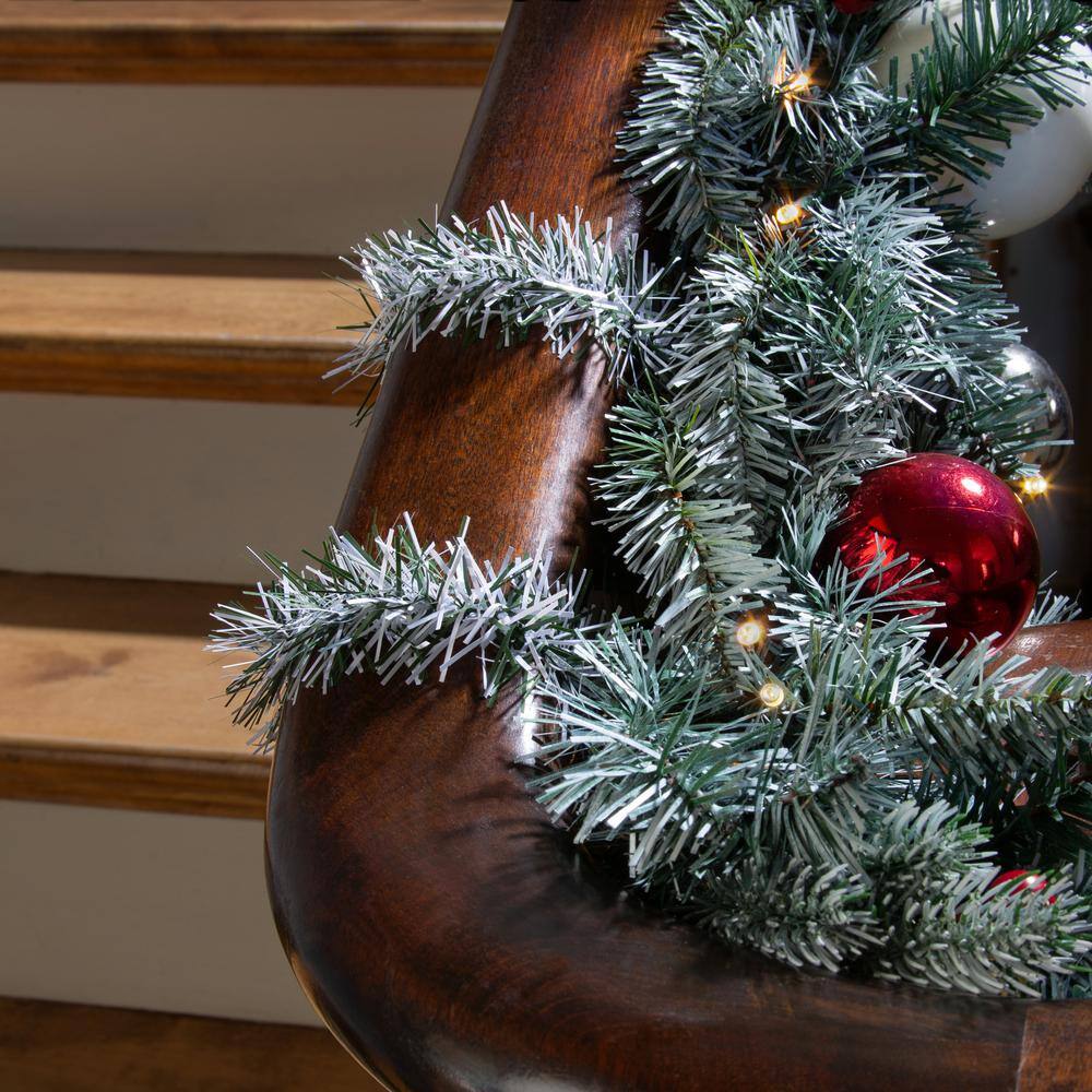 18 in. Frosted Artificial Garland Ties (40-Pack) - Hercitys