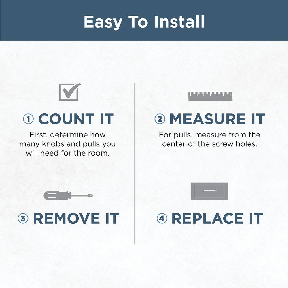 (30-Pack) Simple Modern Square 1-1/4 in. (32 mm) Modern Stainless Steel T-Shaped Bar Cabinet Knobs - Hercitys